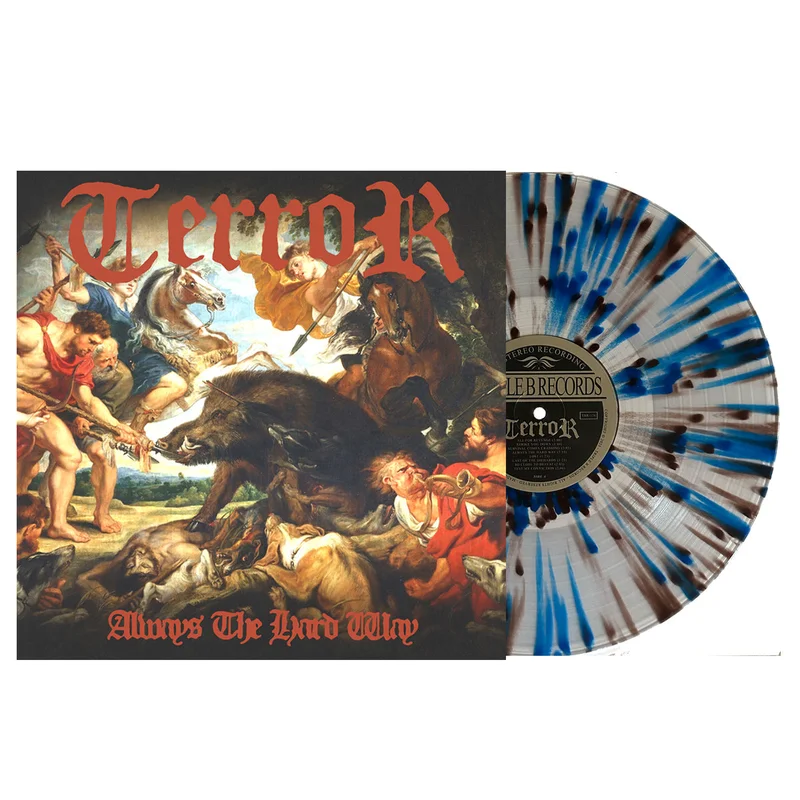 TERROR ALWAYS THE HARD WAY LP - EXCLUSIVE - LTD. 200 -  ULTRA CLEAR/BLUE JAY/BROWN/SPLATTER