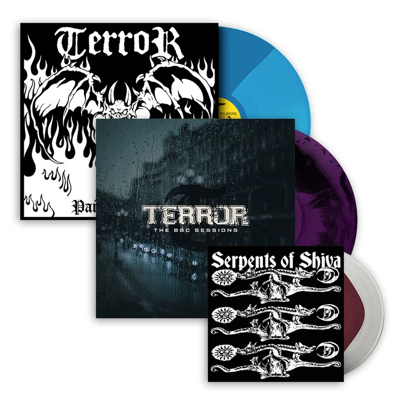 TERROR BBC SESSIONS & 'PAIN INTO POWER' LPS + SERPENTS OF SHIVA 7" LIMITED BUNDLE