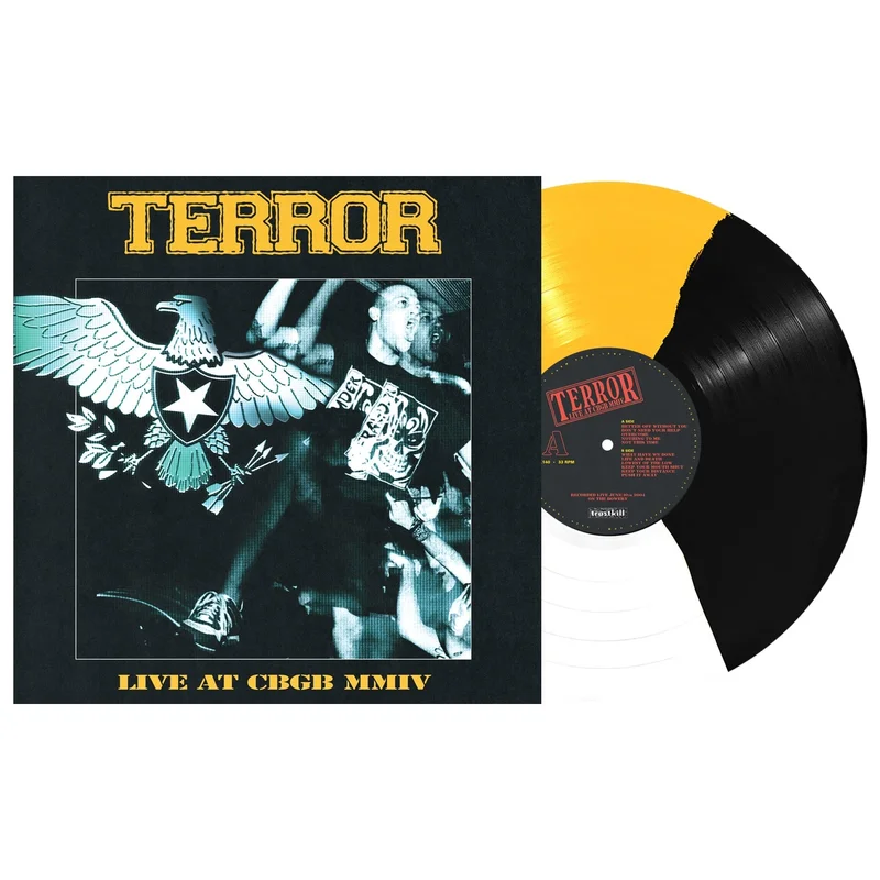TERROR LIVE AT CBGB 2004 LP - EXCLUSIVE - LTD. 600 -  BLACK/WHITE/YELLOW