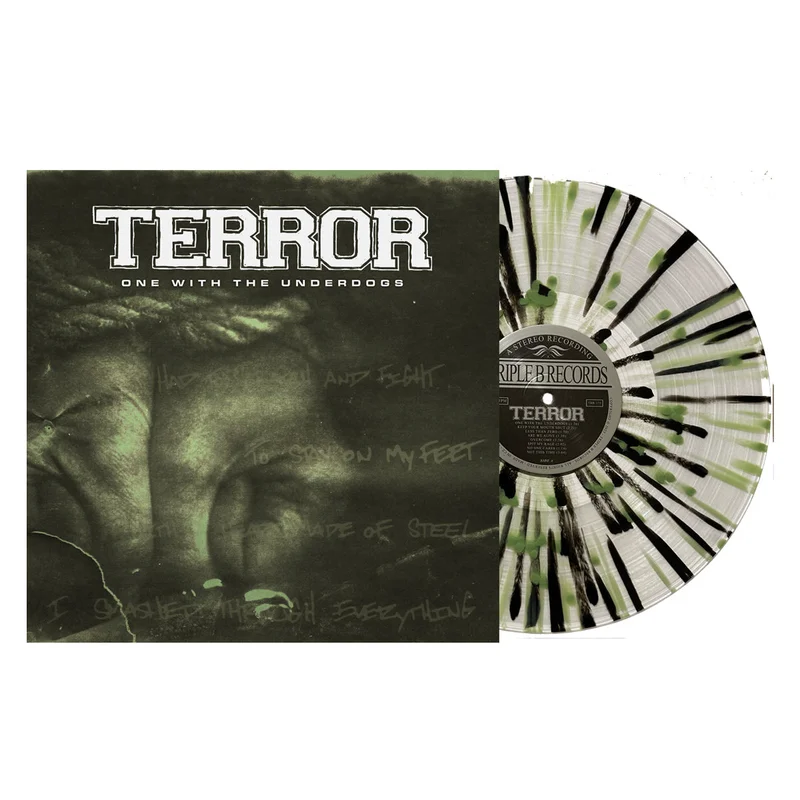 TERROR ONE WITH THE UNDERDOGS LP - EXCLUSIVE - LTD. 300 - OLIVE GREEN/BLACK/SPLATTER