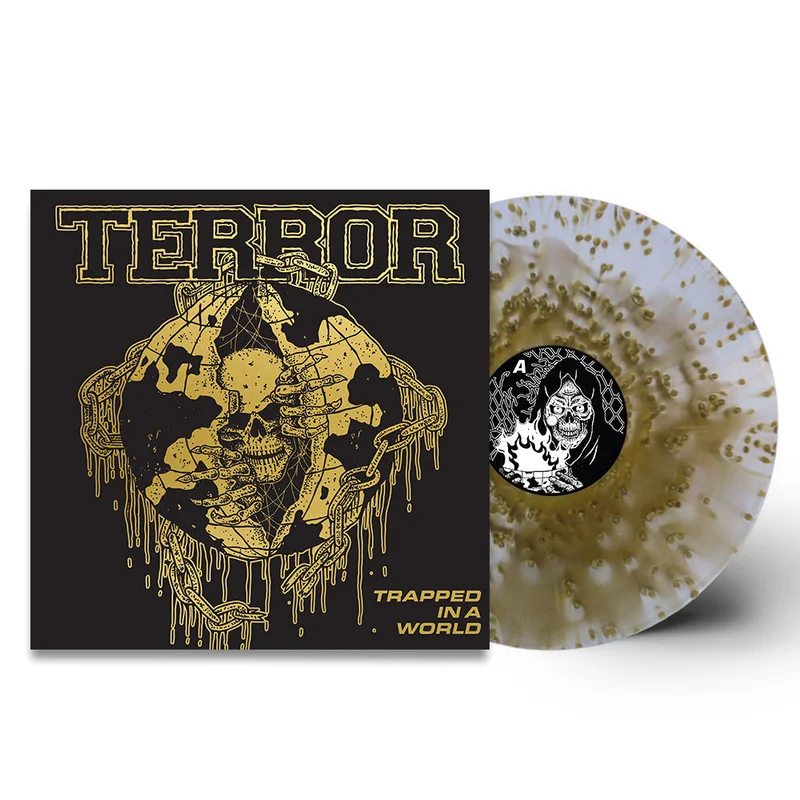 TERROR TRAPPED IN A WORLD LP - EXCLUSIVE - LTD. 200 - CLOUDY GOLD