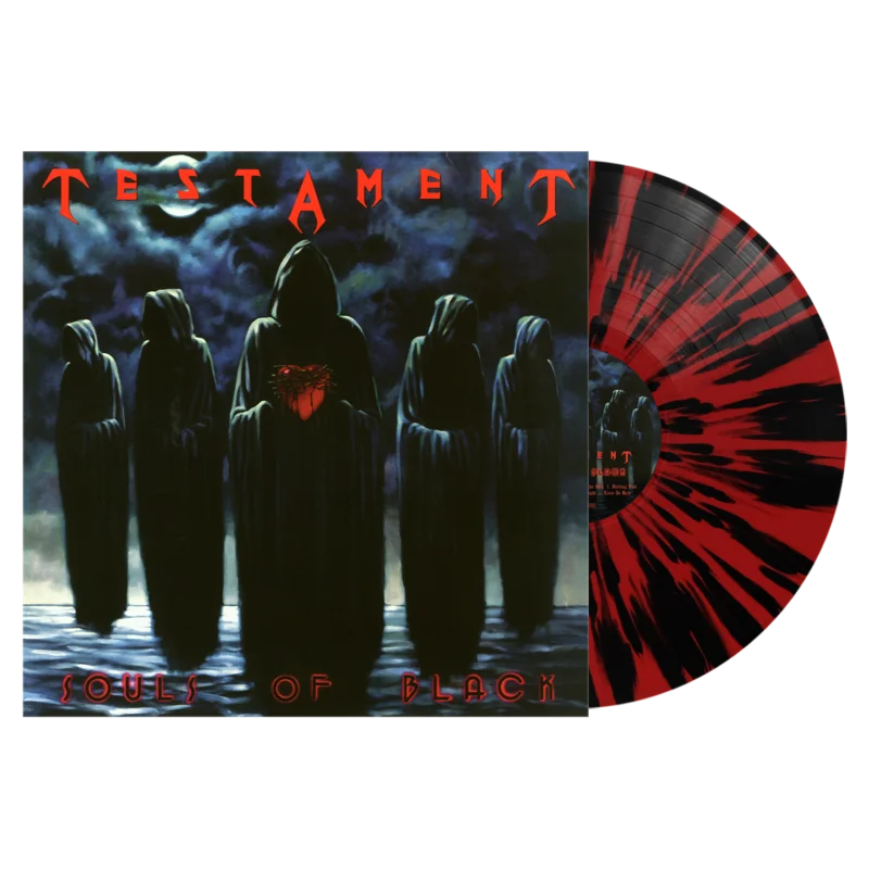TESTAMENT - SOULS OF BLACK - RED & BLACK SPLATTER COLOR - VINYL LP