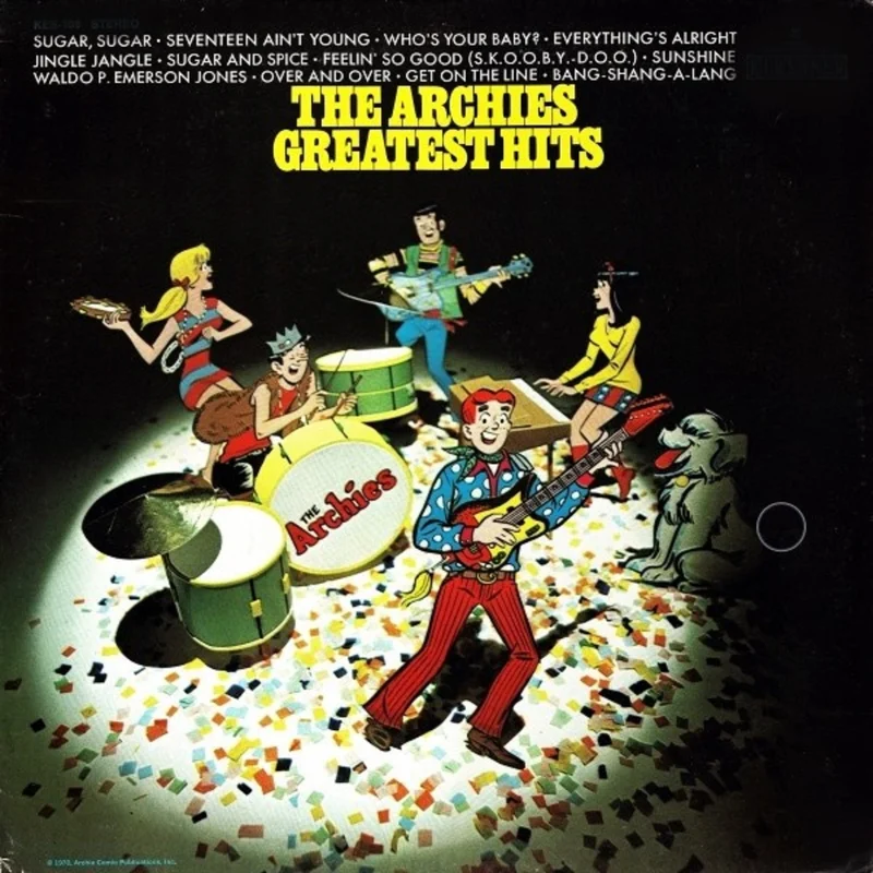 THE ARCHIES 'THE ARCHIES GREATEST HITS' 55TH ANNIVERSARY LP - SUGAR SUGAR WHITE