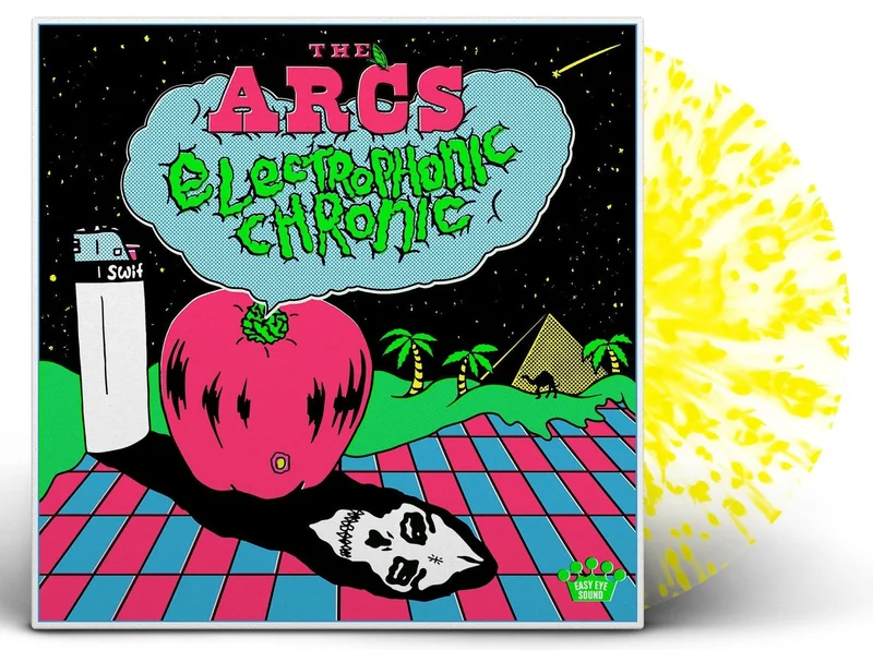 THE ARCS ELECTROPHONIC CHRONIC LP - EXCLUSIVE - LTD. 300 - CLEAR/NEON SPLATTER