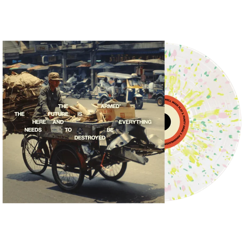 THE ARMED 'THE FUTURE IS HERE AND EVERYTHING NEEDS TO BE DESTROYED' LP - LTD. - CLOUDY/YELLOW/PINK/GREEN/SPLATTER