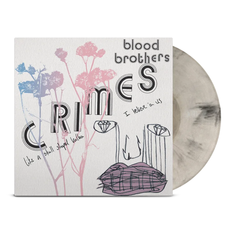 THE BLOOD BROTHERS CRIMES LP - EXCLUSIVE - LTD. 300 - BLACK/BONE WHITE MARBLE