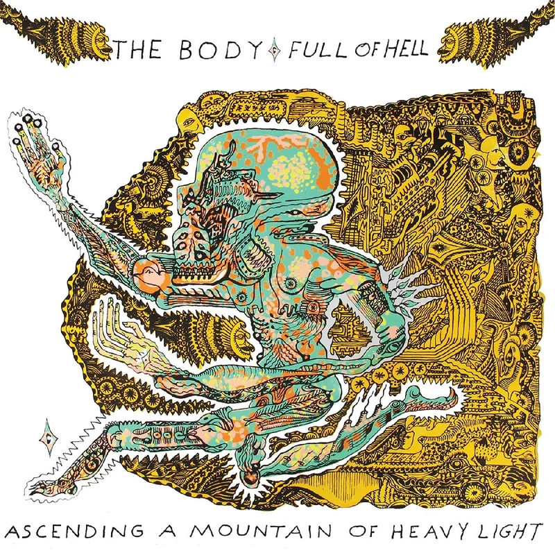 THE BODY/FULL OF HELL 'ASCENDING A MOUNTAIN OF HEAVY LIGHT' LP - CLEAR/HIGH-MELT BROWN/GREEN
