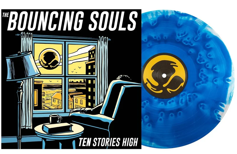 THE BOUNCING SOULS 'TEN STORIES HIGH' LP - EXCLUSIVE - LTD. 350 - CLOUDY ROYAL BLUE