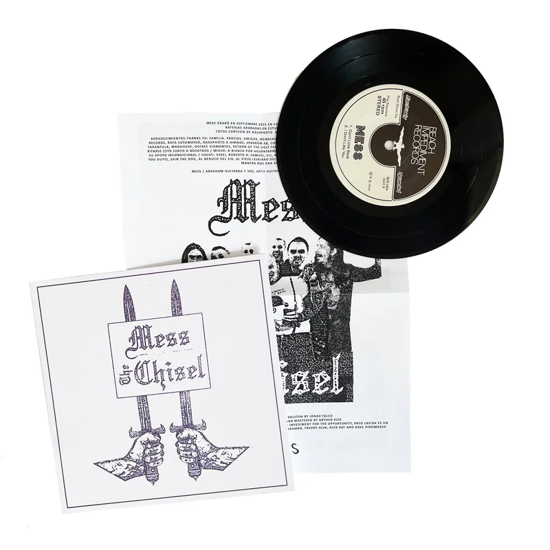The Chisel / Mess: Split 7" Black Vinyl