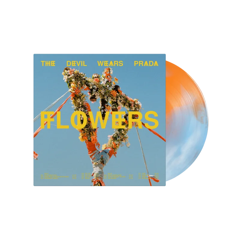 THE DEVIL WEARS PRADA FLOWERS LP (Exclusive  Limited to 500, Tangerine, Baby Blue, & Bone Smash Vinyl)