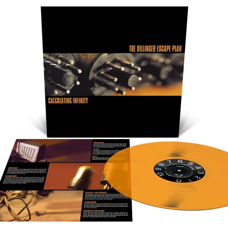 THE DILLINGER ESCAPE PLAN CALCULATING INFINITY REISSUE LP - TRANSLUCENT ORANGE
