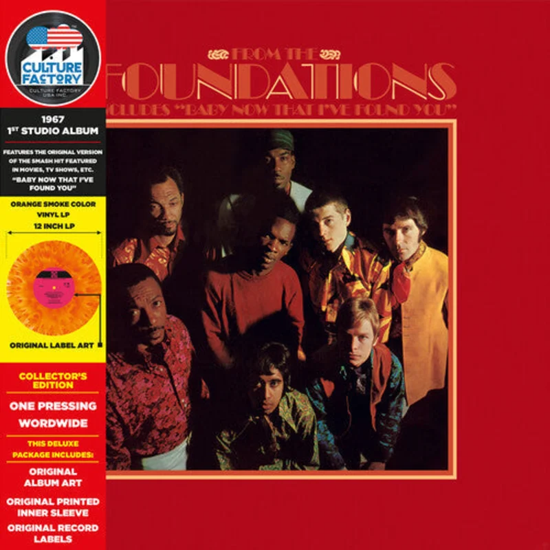 THE FOUNDATIONS 'FROM THE FOUNDATIONS (BABY NOW THAT I FOUND YOU)' LP - ORANGE SMOKE