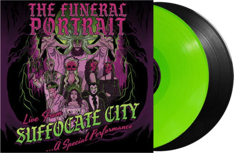 THE FUNERAL PORTRAIT 'LIVE FROM SUFFOCATE CITY' 2LP (Lime/Black Vinyl)