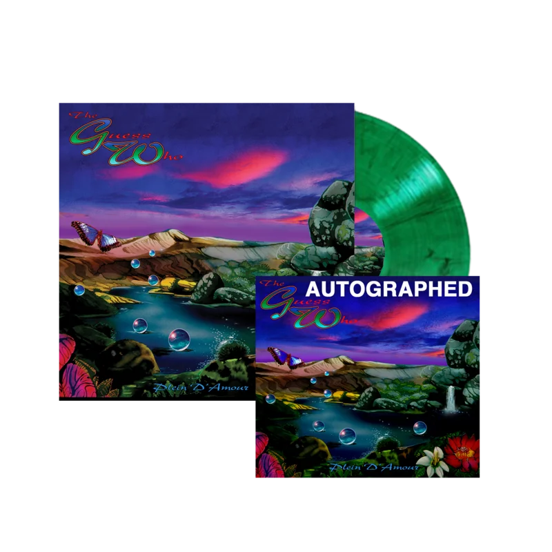 THE GUESS WHO 'PLEIN D'AMOUR' 2LP + AUTOGRAPHED PRINT - EXCLUSIVE - LTD. 300 - GREEN
