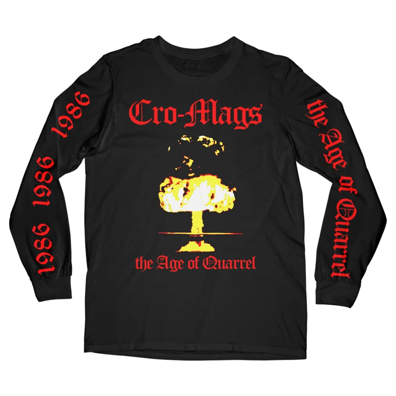 The HARD Times x CRO-MAGS 35th Anniversary Limited Edition Numbered Long Sleeve T-shirt Black