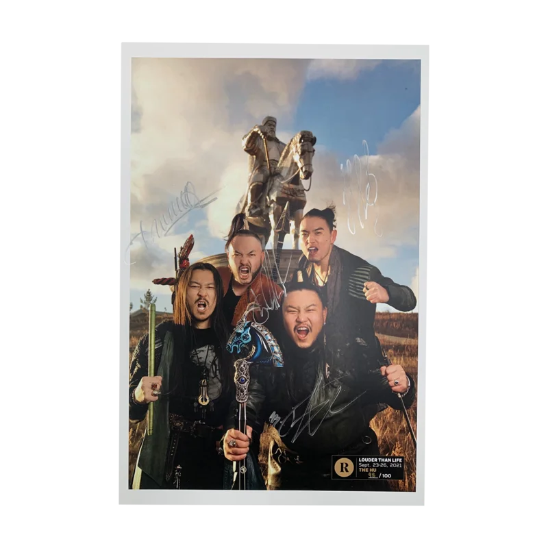 THE HU X REVOLVER X LOUDER THAN LIFE - SIGNED FESTIVAL POSTER