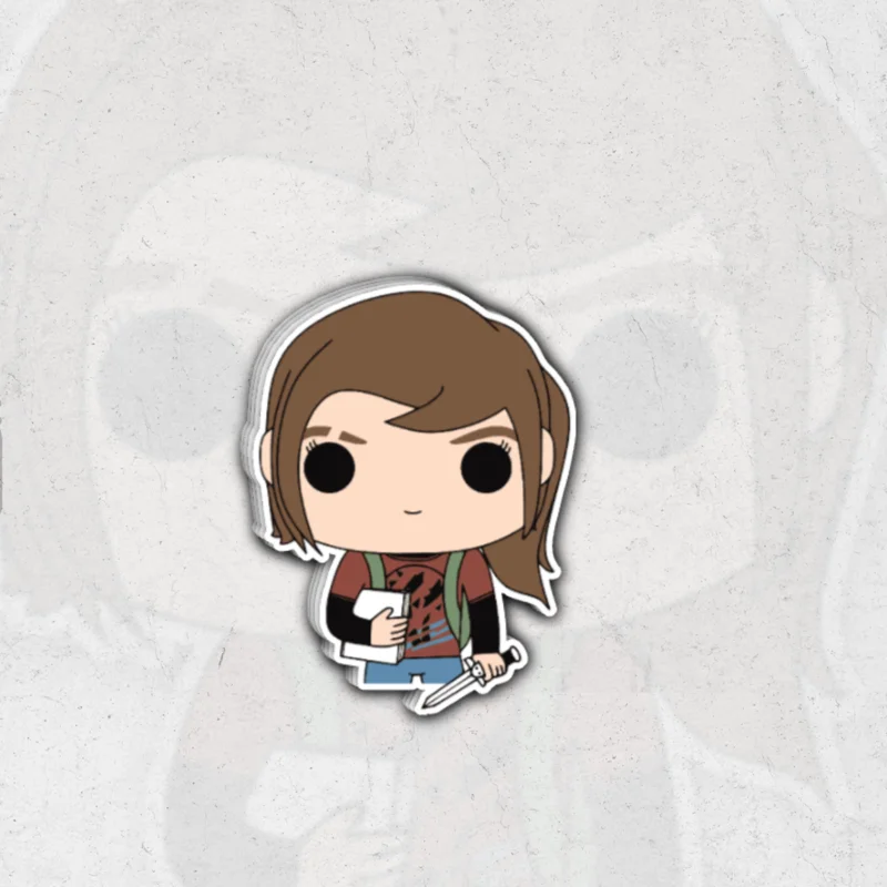 The last of us ellie - Holographic vinyl sticker