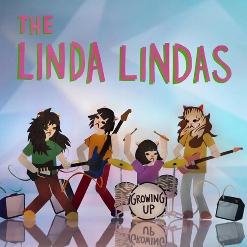 THE LINDA LINDAS 'GROWING UP' LP - CLEAR/BLUE/PINK