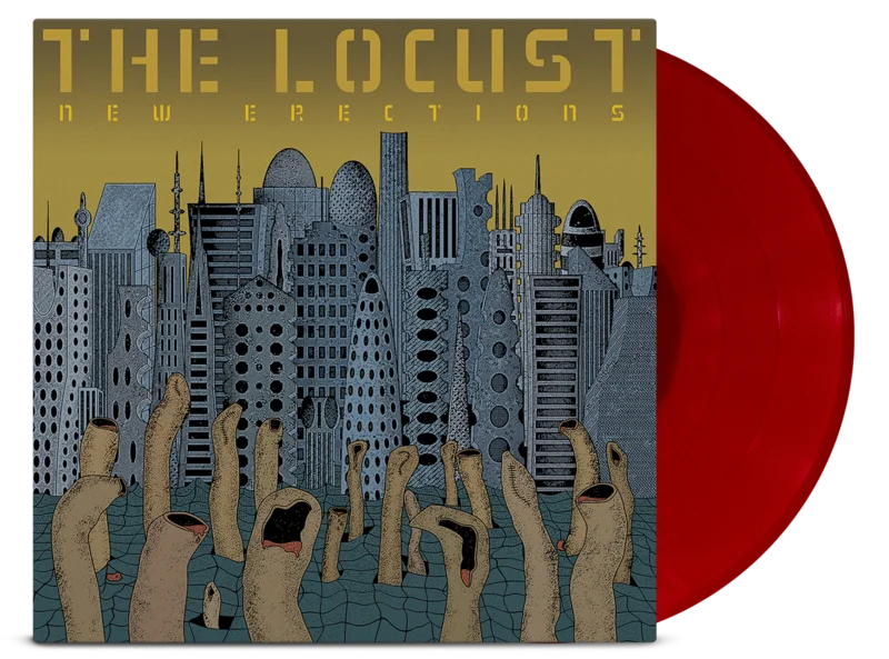 THE LOCUST NEW ERECTIONS' LP - EXCLUSIVE - LTD. 300 - ANCESTOR INCEST RED