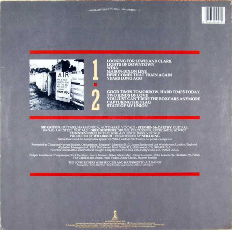 The Long Ryders: State Of Our Union 12"