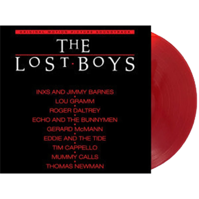 'THE LOST BOYS' MOTION PICTURE SOUNDTRACK ANNIVERSARY EDITION LP - LTD. - RED