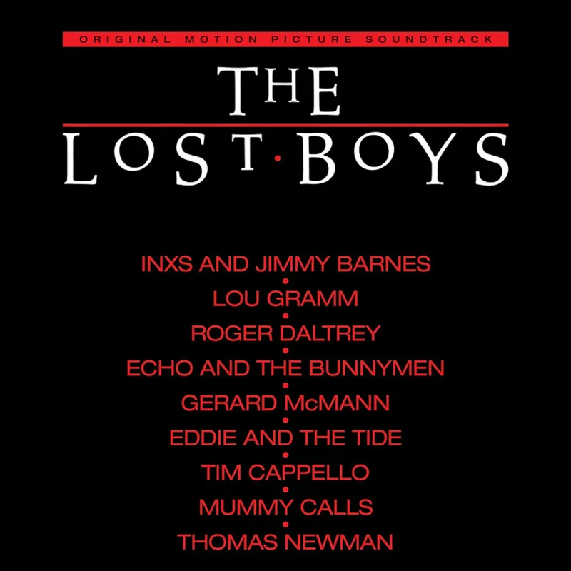 'THE LOST BOYS' MOTION PICTURE SOUNDTRACK LP - CLEAR RED