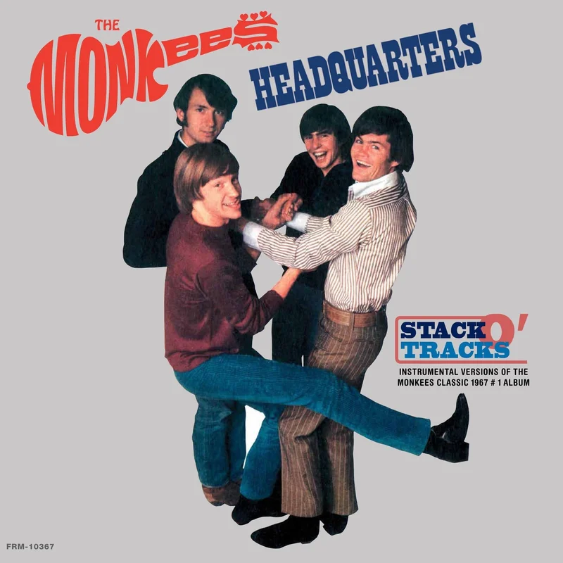 THE MONKEES 'HEADQUARTERS - STACK O' TRACKS' 55TH ANNIVERSARY EDITION LP - CLEAR