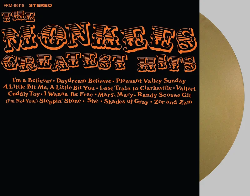 THE MONKEES MONKEES GREATEST HITS LP - EXCLUSIVE - LTD. 500 - GOLD