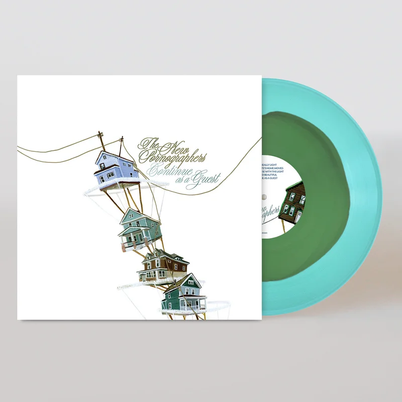 THE NEW PORNOGRAPHERS 'CONTINUE AS A GUEST' LP - OPAQUE GREEN/TRANSLUCENT BLUE