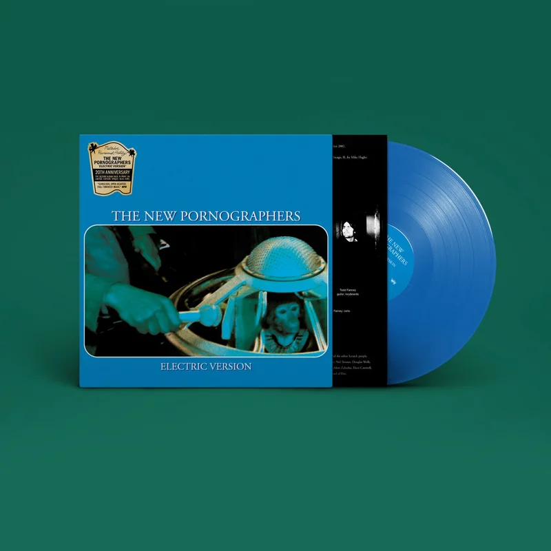 THE NEW PORNOGRAPHERS 'ELECTRIC VERSION' REVISIONIST HISTORY EDITION LP -  BLUE