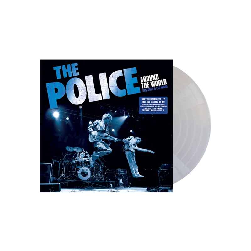 THE POLICE 'AROUND THE WORLD RESTORED & EXPANDED' LP + DVD - SILVER