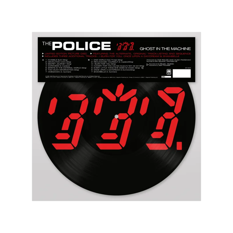 THE POLICE - GHOST IN THE MACHINE - PICTURE DISC - VINYL LP