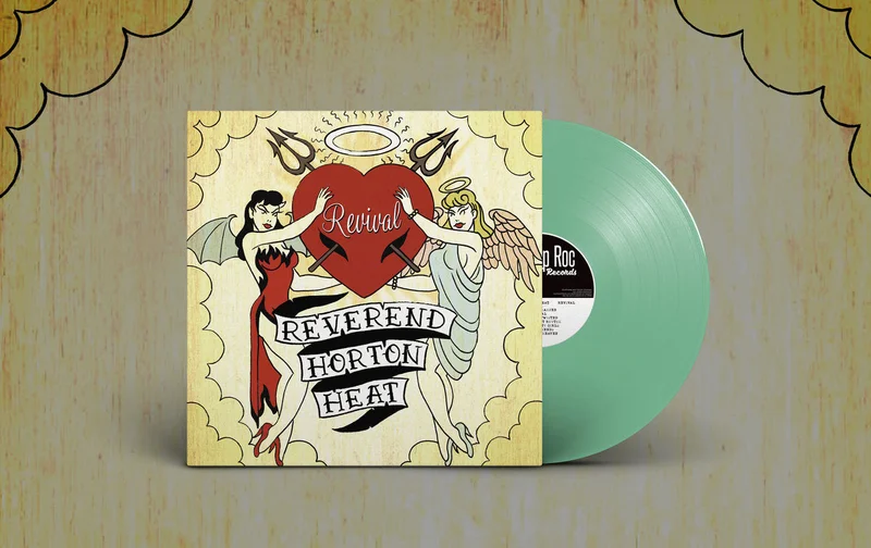 THE REVEREND HORTON HEAT 'REVIVAL' LP - GREEN