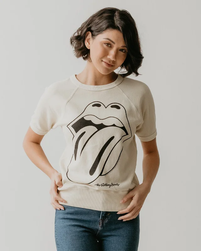 THE ROLLING STONES - IVORY RAGLAN T-SHIRT Ivory