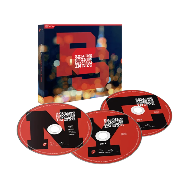 THE ROLLING STONES 'LICKED LIVE IN NYC' 2CD + DVD