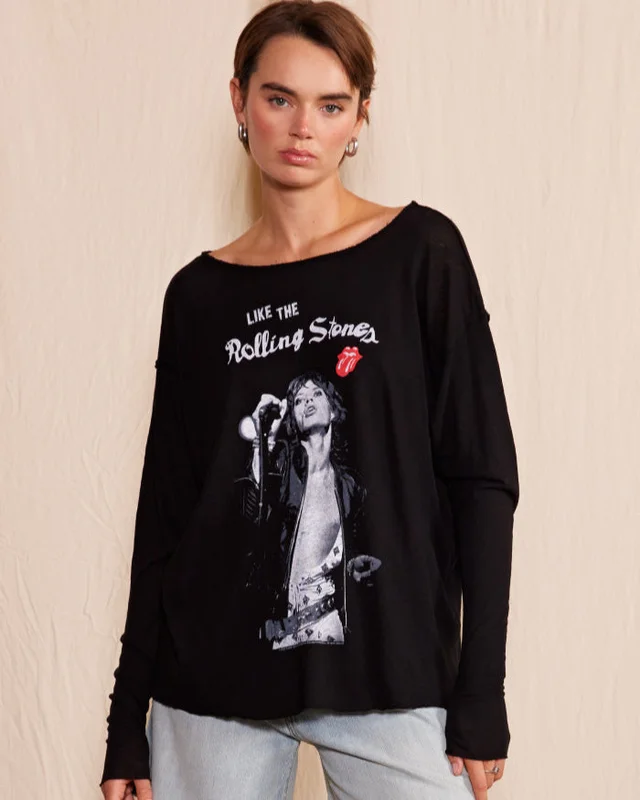 THE ROLLING STONES - LIKE THE STONES T-SHIRT Black