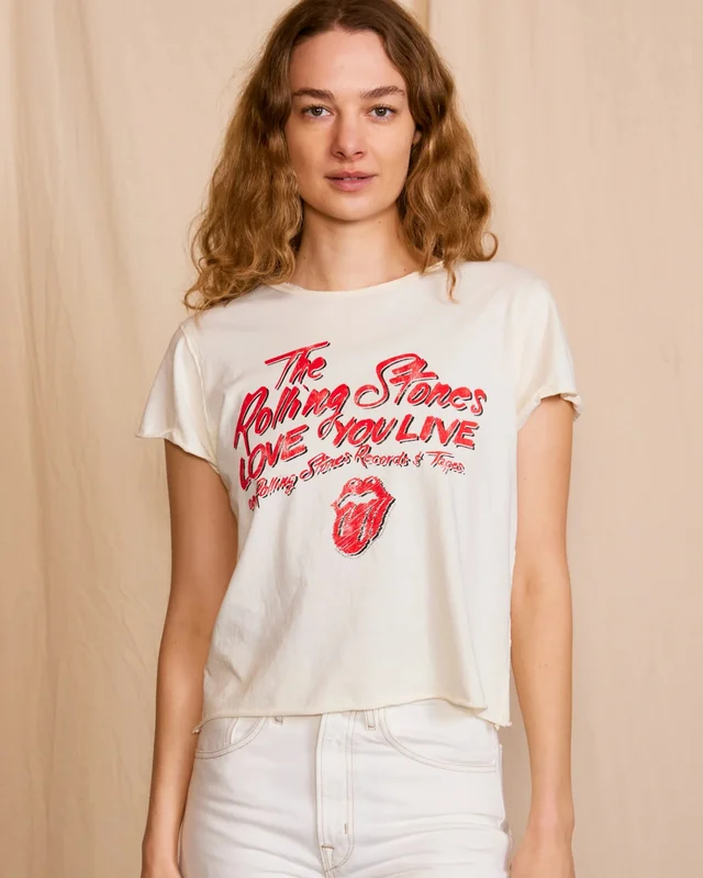 THE ROLLING STONES - LOVE YOU LIVE T-SHIRT White