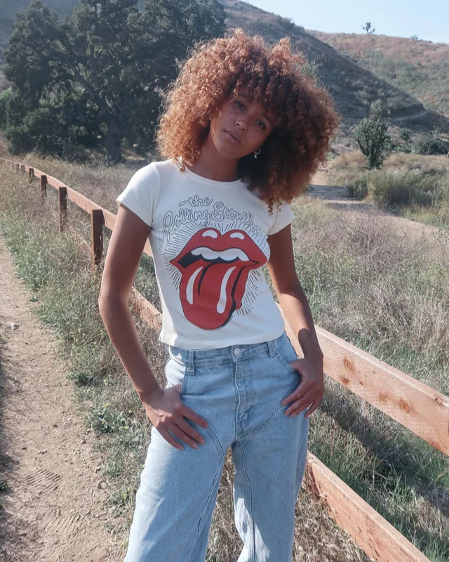 THE ROLLING STONES - RUBY TUESDAY T-SHIRT White