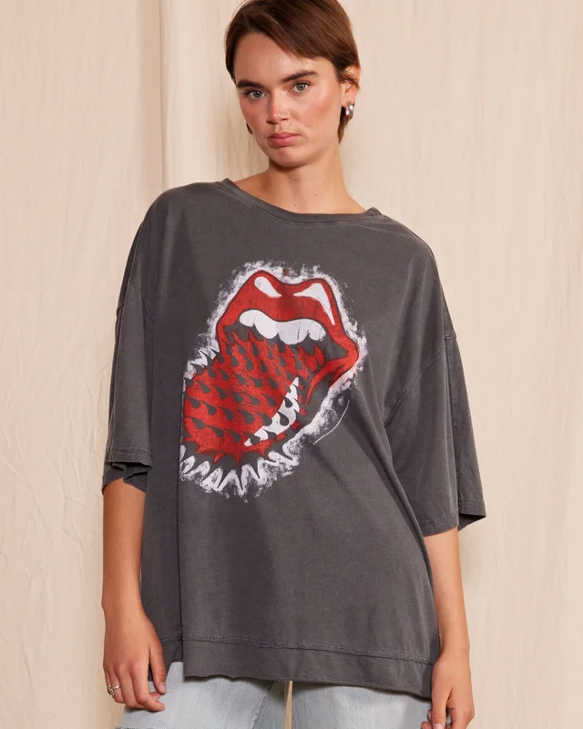 THE ROLLING STONES - THRU & THRU OVERSIZED T-SHIRT