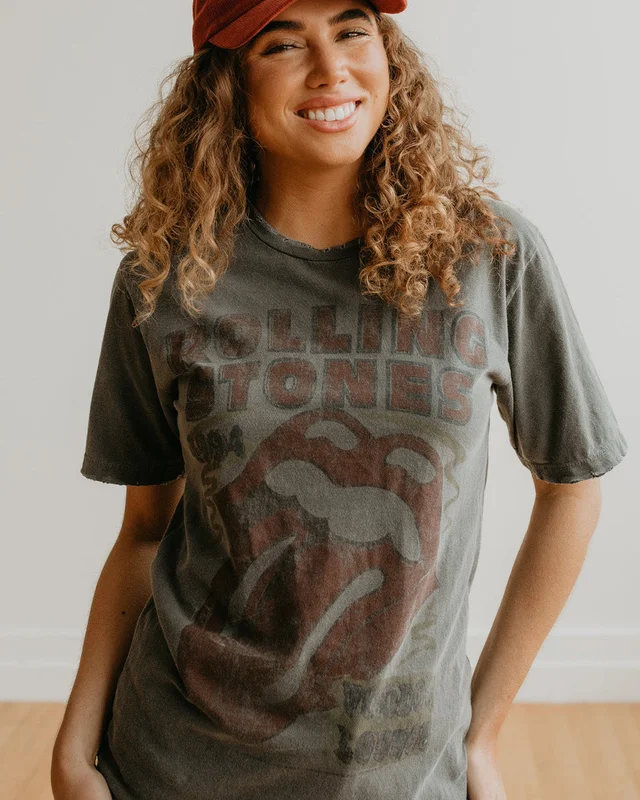 THE ROLLING STONES - VOODOO SUNKISSED T-SHIRT Vintage Black