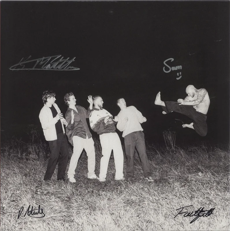 The Royston Club Shaking Hips And Crashing Cars - White with Pink Splatter Vinyl + Autographed UK Vinyl LP
