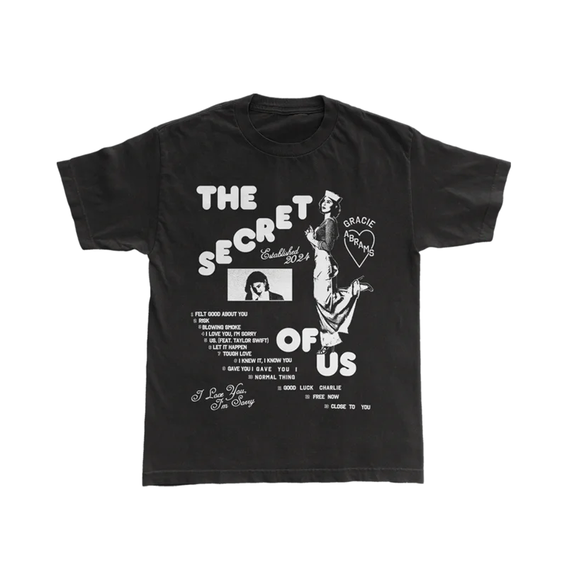The Secret of Us Graphic Black T-Shirt