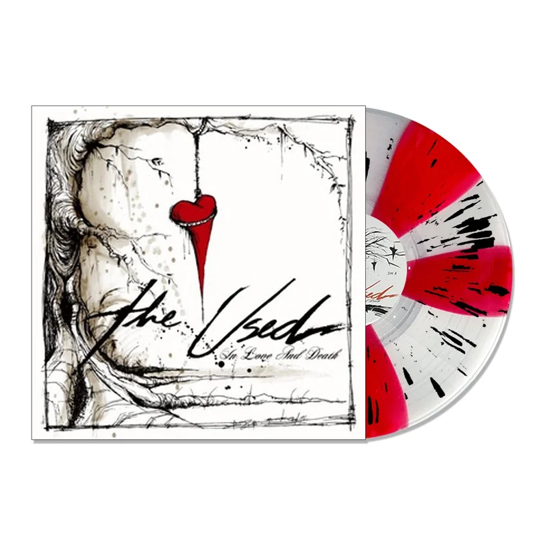 THE USED IN LOVE AND DEATH LP - EXCLUSIVE - LTD. 500 - CLEAR/RED/BLACK/SPLATTER