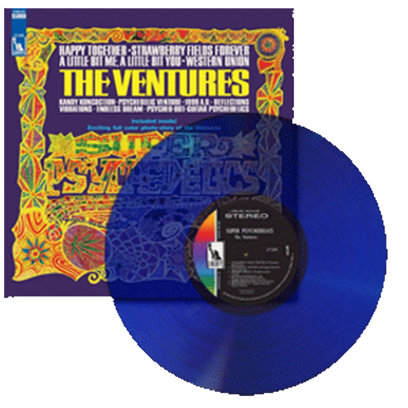 THE VENTURES 'SUPER PSYCHEDELICS' LP - BLUE