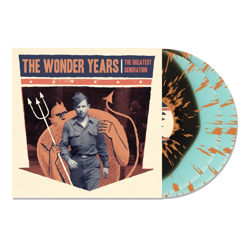 THE WONDER YEARS THE GREATEST GENERATION 10TH ANNIVERSARY 2LP - LTD. 500 - BLUE/BLACK BLOB/ORANGE SPLATTER