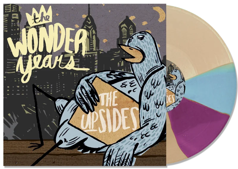 THE WONDER YEARS 'THE UPSIDES' LP - EXCLUSIVE  LTD. 500 -  BLUE/ORANGE/BLACK TWISTER