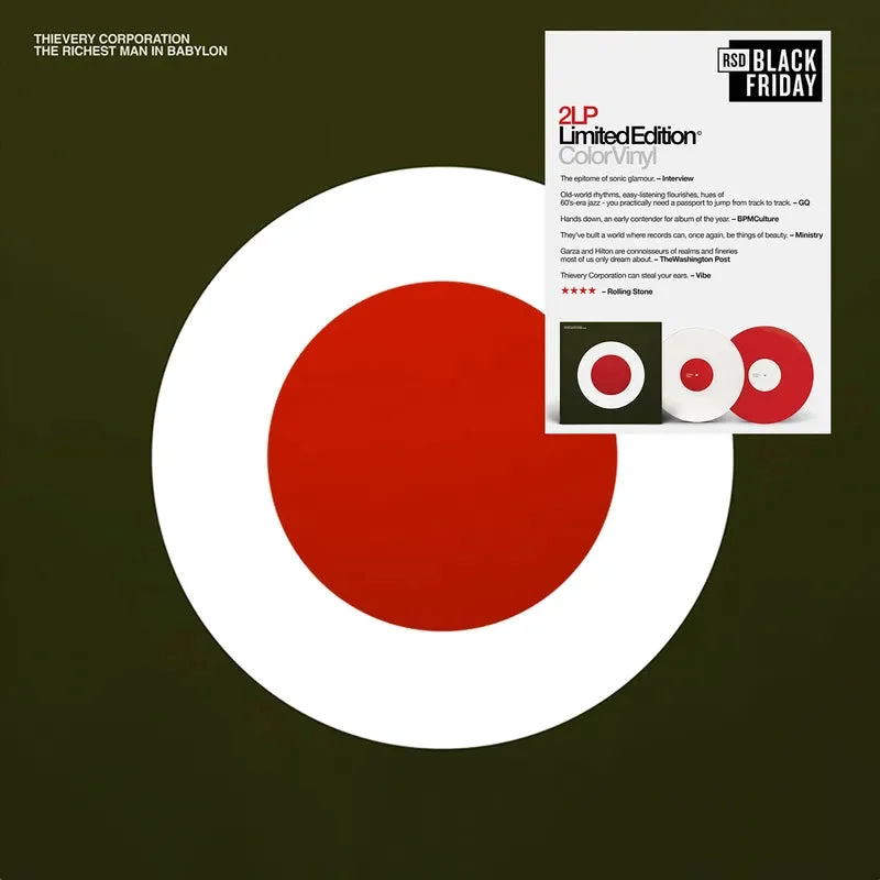 Thievery Corporation: The Richest Man In Babylon 12" (Black Friday 2024)