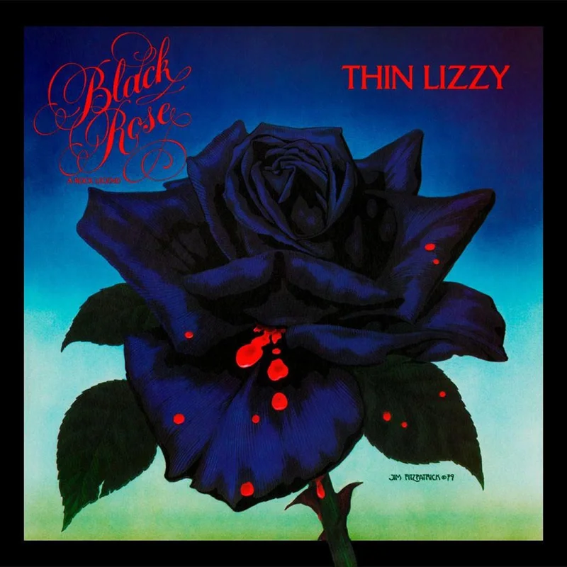 THIN LIZZY 'BLACK ROSE - A ROCK LEGEND' LP - LTD. - CLEAR BLUE