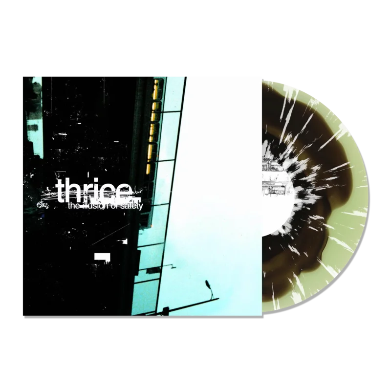 THRICE THE ILLUSION OF SAFETY 20TH ANNIVERSARY LP - LTD. - COKE BOTTLE CLEAR/BLACK BLOB/WHITE SPLATTER