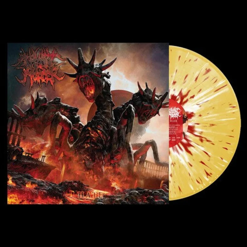 THY ART IS MURDER 'HATE' LP - YELLOW/RED/WHITE SPLATTER